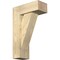 Ekena Millwork Traditional Block Rough Sawn Bracket w/ Offset Brace, Douglas Fir, 6"W x 14"D x 22"H BKT0604X14X22TRA05RDF - alternate 1
